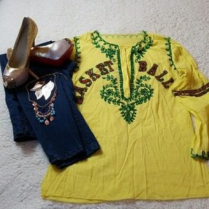 Boho Basketball Jersey Shirt Tunic Dress